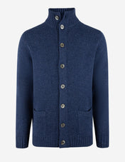 Landford Cardigan Lammull Blå