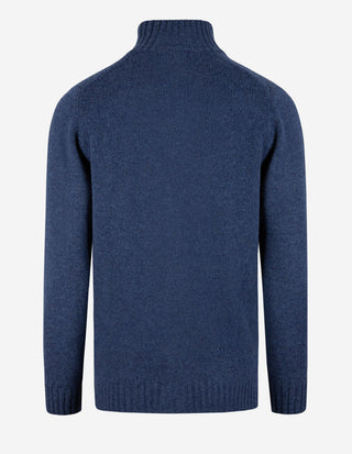 Landford Cardigan Lammull Blå