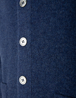 Landford Cardigan Lammull Blå