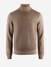 Polotröja Vintage Merino Gråbeige