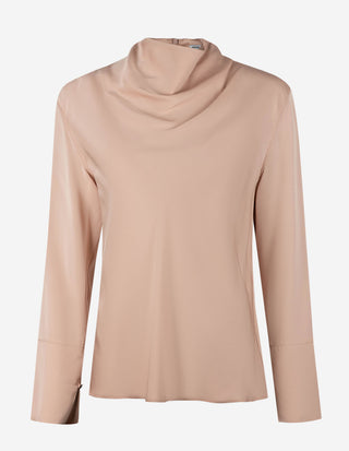 Ayumi Blus Siden Puderrosa