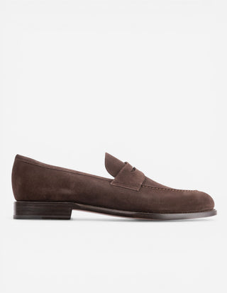 Penny Loafers Suede Bitter Chocolate