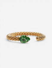 Classic Rope Armband Guld Grön One Size