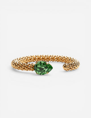 Classic Rope Armband Guld Grön One Size