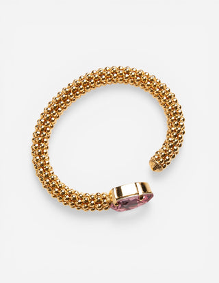 Classic Rope Armband Guld Rosa One Size