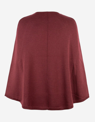 Mary Poncho Merinoull Vinröd