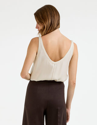Shin Top Siden Ljusbeige