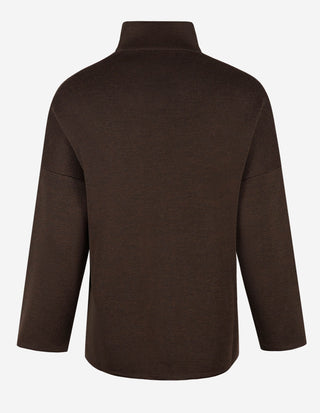 Spring Cardigan Merinoull Brun