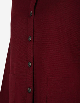 Spring Cardigan Merinoull Burgundy