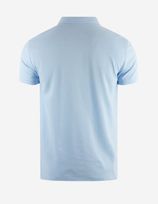 Custom Slim Fit Polo Piké Ljusblå
