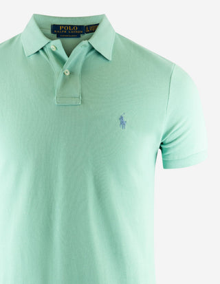 Pikétröja Custom Slim Fit Mintgrön