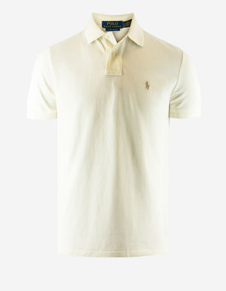 Pikétröja Custom Slim Fit Vit