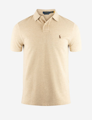 Pikétröja Custom Slim Fit Beige