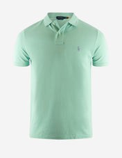 Pikétröja Custom Slim Fit Ljusgrön/Turkos
