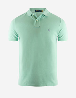 Pikétröja Custom Slim Fit Turkos