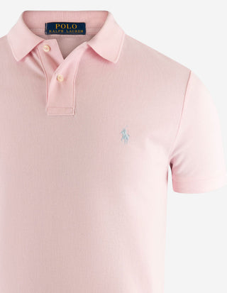 Pikétröja Custom Slim Fit Ljusrosa