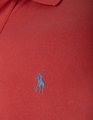Pikétröja Custom Slim Fit Röd