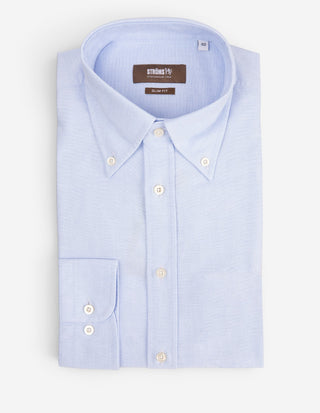 Slim Fit XLÄ Oxford Skjorta Ljusblå