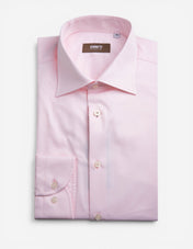 Slim Fit Skjorta Bomull Ljusrosa