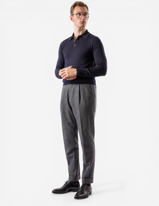 Poloshirt Merino Navy