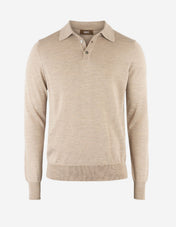 Poloshirt Merino Beige