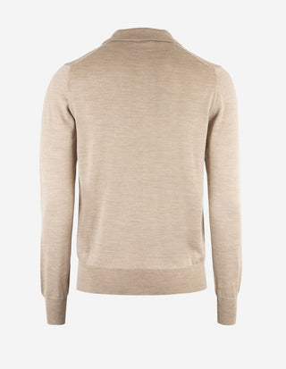 Poloshirt Merino Beige