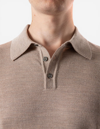 Poloshirt Merino Beige
