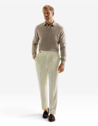 Poloshirt Merino Beige