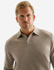 Poloshirt Merino Beige