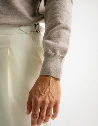 Poloshirt Merino Beige