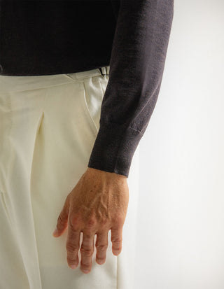 Poloshirt Merino Brun