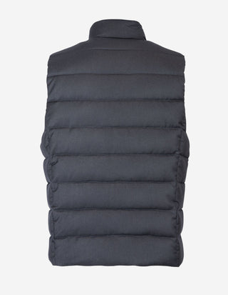 Oliver-L Wool Cashmere Down Väst Blu