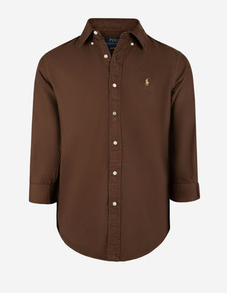 Custom Fit Skjorta Oxford Brun