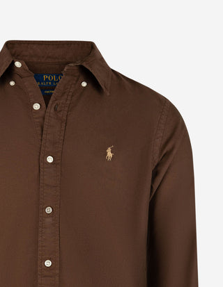Custom Fit Skjorta Oxford Brun