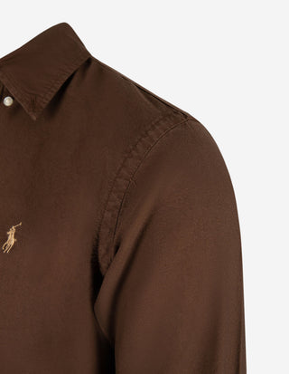 Custom Fit Skjorta Oxford Brun