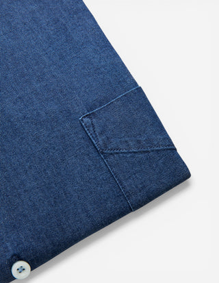 Regular Fit Skjorta Denim Mörkblå