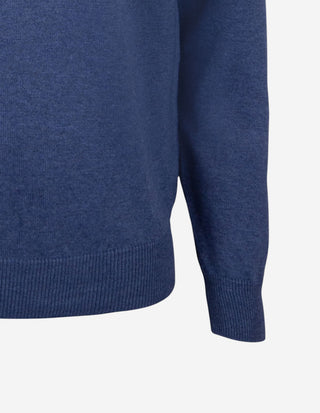 Selhurst Half Zip Bomull/Cashmere Blå
