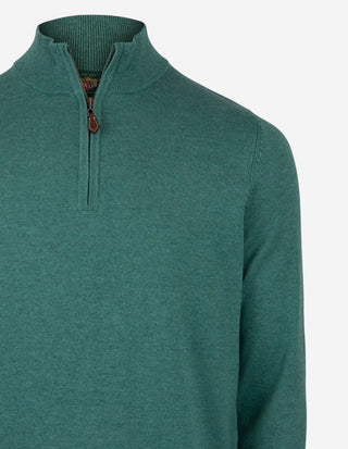 Selhurst Half Zip Bomull/Cashmere Grön