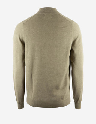 Selhurst Half Zip Bomull/Cashmere Olivgrön