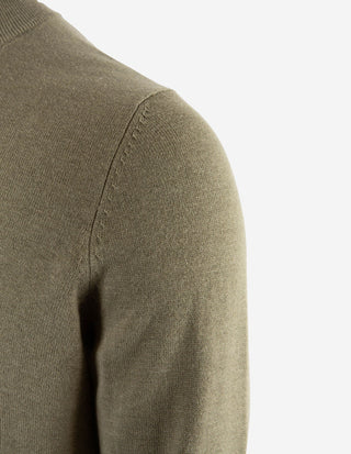 Selhurst Half Zip Bomull/Cashmere Olivgrön
