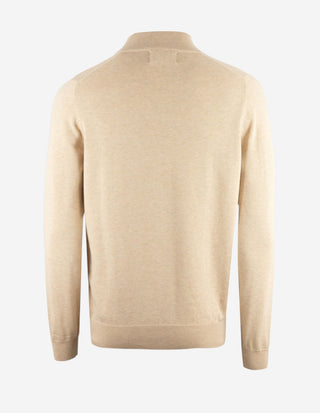 Selhurst Half Zip Bomull/Cashmere Ljusbeige