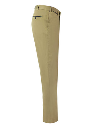 Peakers Chino Regular Supima Satin Grön