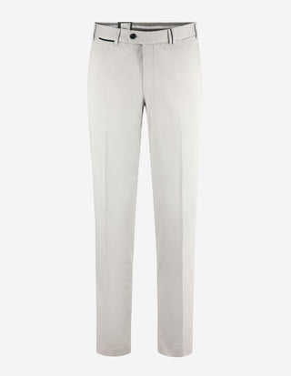 Peakers Chino Regular Supima Satin Ljusgrå