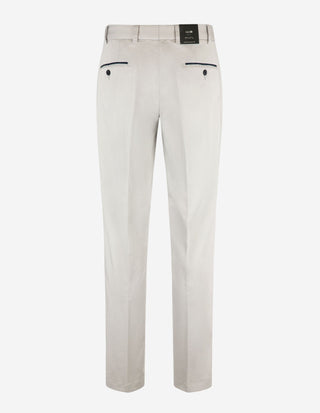 Peakers Chino Regular Supima Satin Ljusgrå