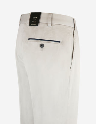 Peakers Chino Regular Supima Satin Ljusgrå