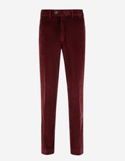 Parma Regular Fit Trouser Genua Cord Vinröd