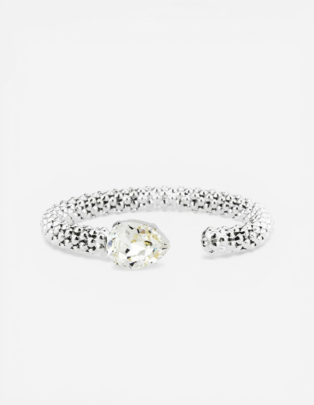 Classic Rope Bracelet Rhodium One Size