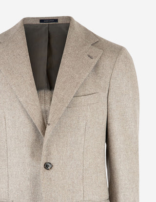 Sartorial Jacket Flanell Ljus Beige