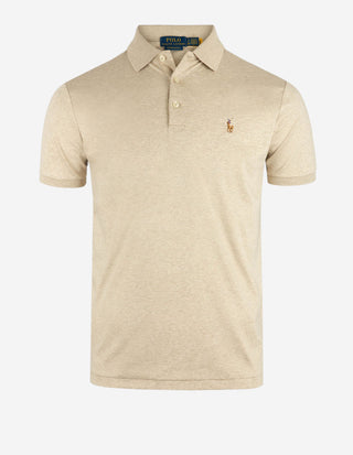 Pikétröja Custom Slim Fit Beige Melerad