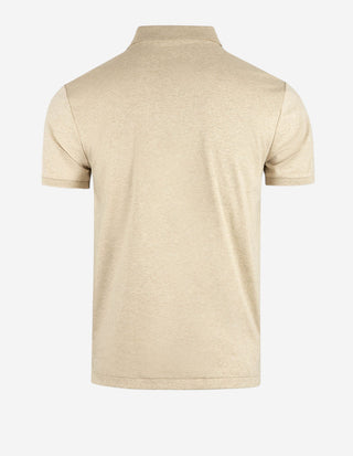 Pikétröja Custom Slim Fit Beige Melerad